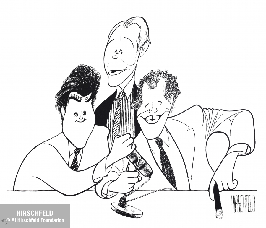 Al Hirschfeld sold Caricature of Jay Leno watch